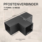 Pfostenverbinder 90x90 mm